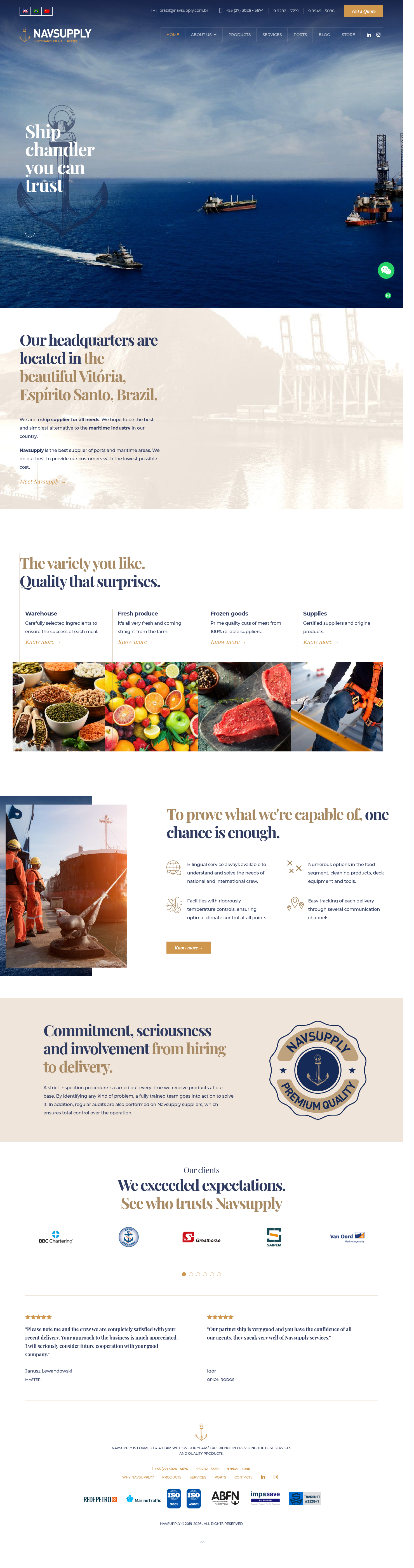 Print do site da NAVSUPPLY